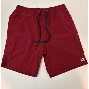 Dixxon Mens Medium The‎ Brad Maroon Athletic Premium Flannel Lined Shorts NWT